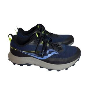Saucony Peregrine 13 Womens Trail Running Shoes Navy Black S10839-15 Size 10.5 W